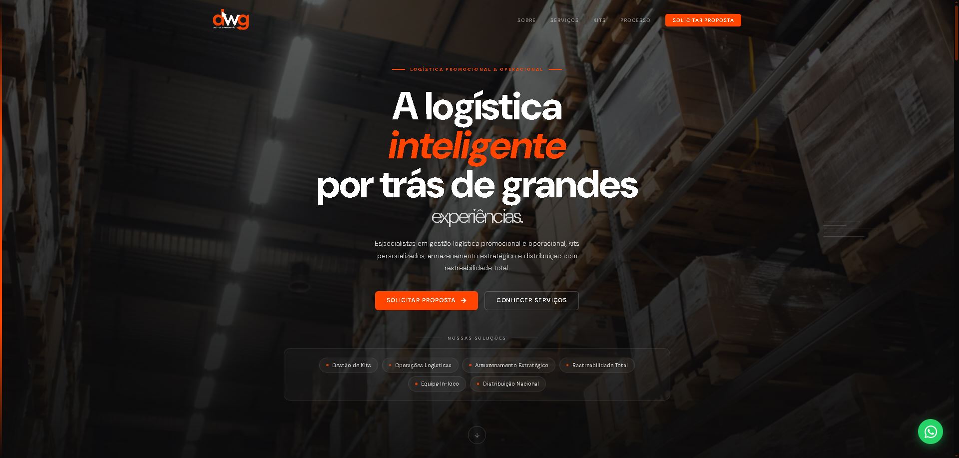 Landing Page Logística