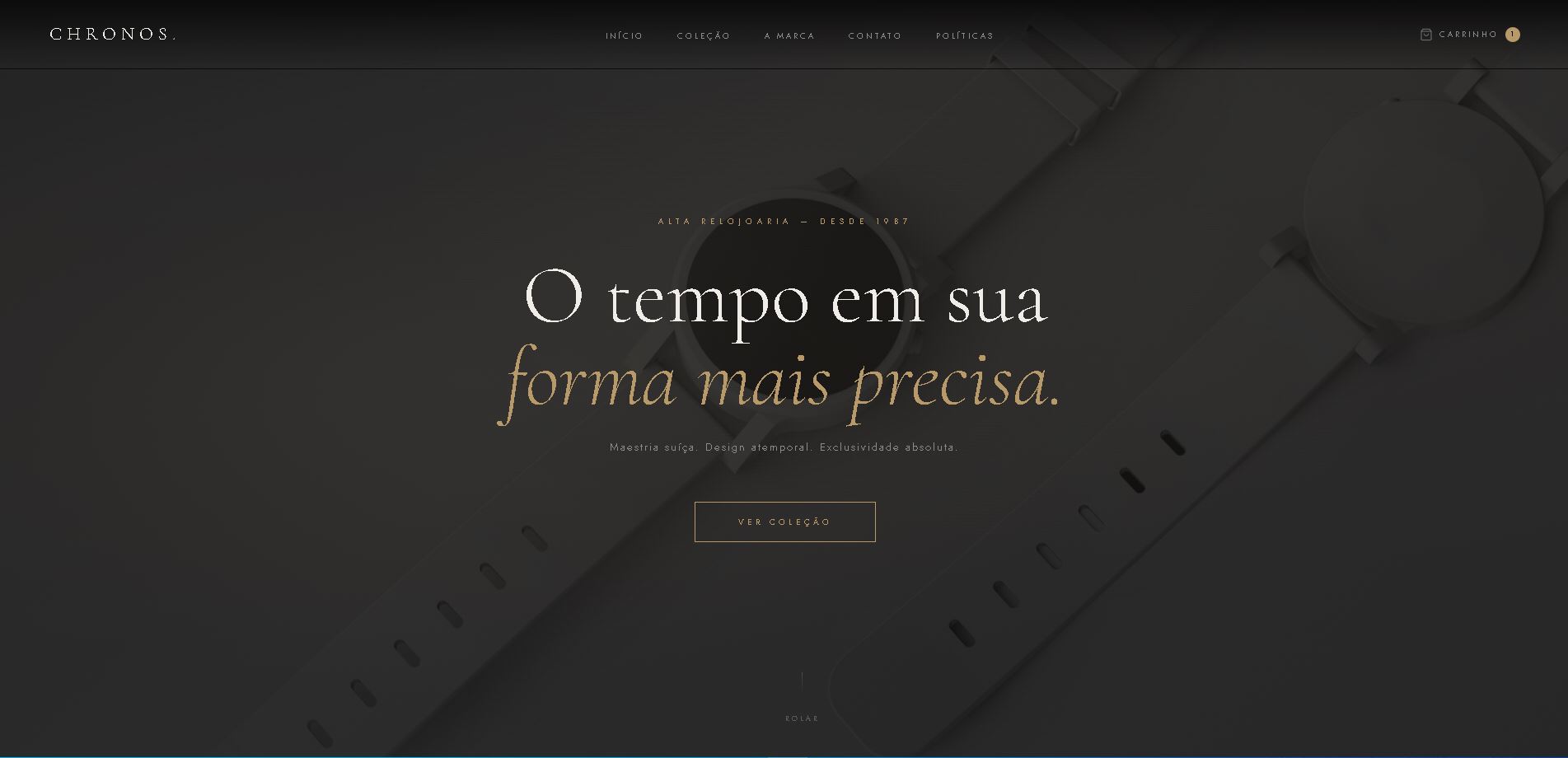 Site Relojoaria Chronos